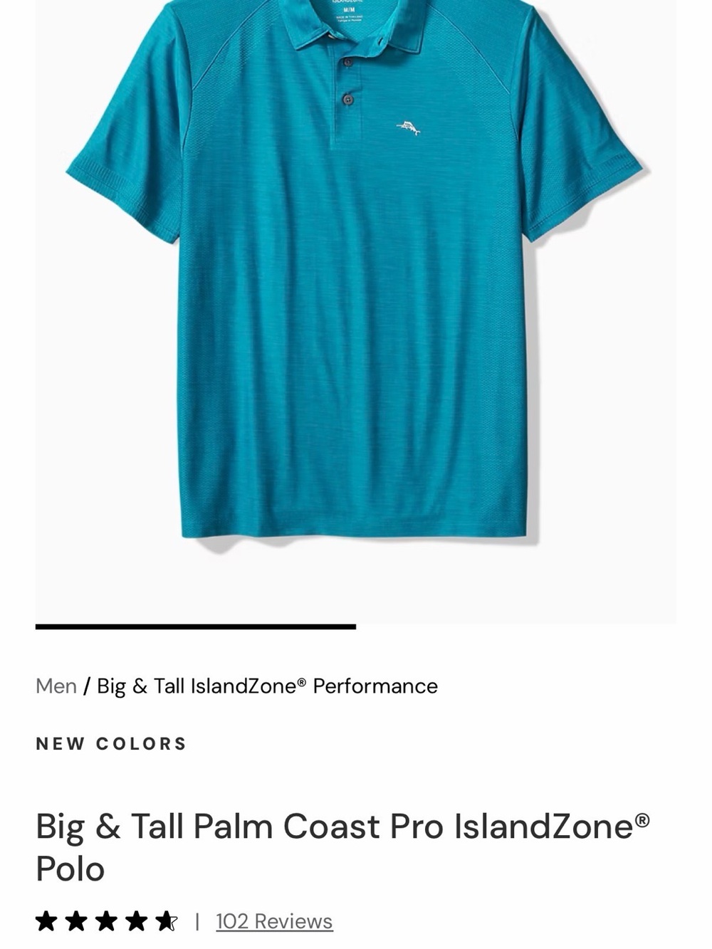Tommy Bahama IslandZone Performance Polo - Teal Blue